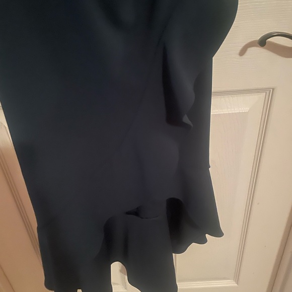 Women's Off-The-Shoulder Scuba Crepe Midi Dress - Picture 6 of 9